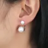 Double Pearl Stud EarringsEarrings