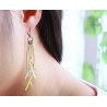 Gold & Silver Tassels Long Earrings