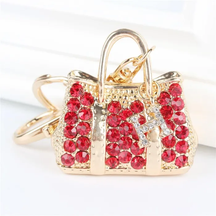 Red Crystal Handbag keychainKeyrings