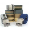 Casual canvas belt with metal buckle 110cm