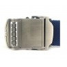 Casual canvas belt with metal buckle 110cm