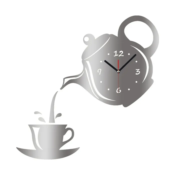 Koffie Theekop Vorm WandklokKlokken