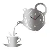 Koffie Theekop Vorm WandklokKlokken
