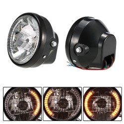 7" Motorcycle Headlight Round LED Turn Signal Indicators