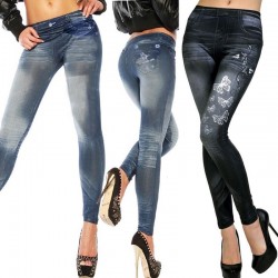 Hohe Taille Stretch Skinny Jeans