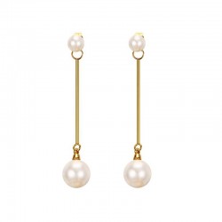 Long Drop Pearls EarringsOorbellen