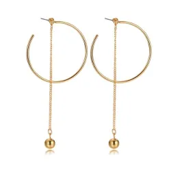 Ball Hoops Long EarringOorbellen