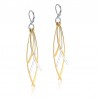 Gold & Silver Tassels Long Earrings