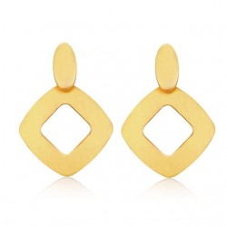 Geometric Gold Stud Earrings