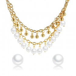Pearls Choker Jewellery SetSieradensets