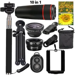 iPhone 8 7 6 5 S Smartphone Mobile Tripod 12X Telephoto Telescope Lens KitAccessoires