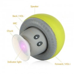 Mini Pilz - drahtloser Bluetooth Lautsprecher - wasserdicht