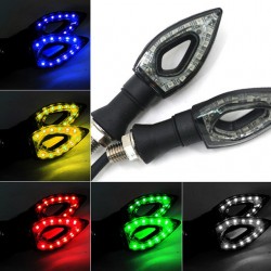 Wasserdicht Universal 12 LED Motorcycle Turn Signal Indikatoren Licht 2pcs