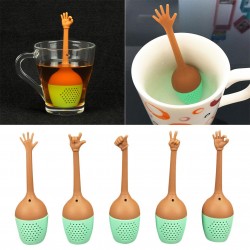 Handgesten geformter Tee infuser - Silikonsieb