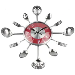 Metal cutlery wall clock 18 inchClocks