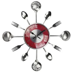 Metal cutlery wall clock 18 inchClocks