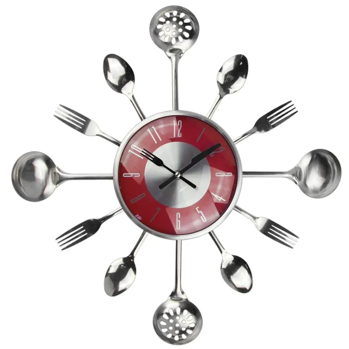 Metal cutlery wall clock 18 inchClocks