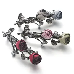 Rozen kristal haarclipHaarspelden