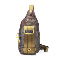 Waterproof nylon chest shoulder small bagTassen