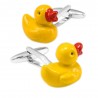 Yellow duck cufflinksManchetknopen