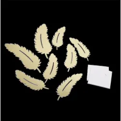 3D feathers mirror wall stickers wallpaperMuurstickers