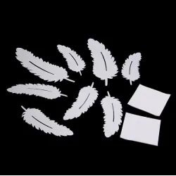 3D feathers mirror wall stickers wallpaperMuurstickers
