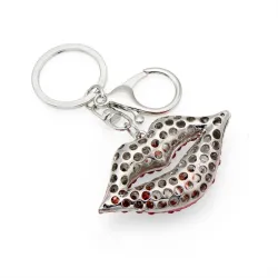 Crystal lipstick & bag keychain keyringSleutelhangers