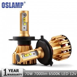 Oslamp LED Koplampen H4 - H7 - H11- 9005 - 9006 70W 7000LM 6500KH4