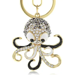 Kristallen octopus sleutelhangerSleutelhangers