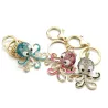 Kristallen octopus sleutelhangerSleutelhangers