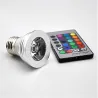 E14 - E27 RGB LED 3W kleur veranderende lamp met afstandsbedieningE27