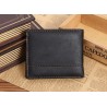 Leather men's wallet purse - zipper and credit card slotsWallets