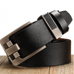 Genuine leather belt with pin buckleBelts
