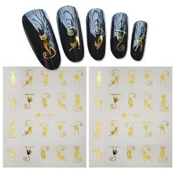 3D design water nail stickersNagelstickers