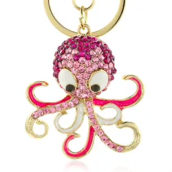 Kristallen octopus sleutelhangerSleutelhangers