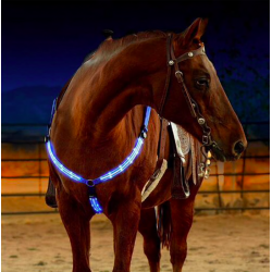 LED Pferdegeschirr Brustgurt Brustplatte Kragen