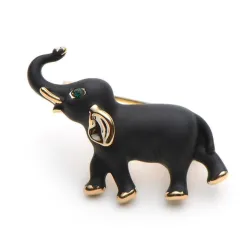 Zwarte olifant - brocheBroches