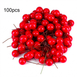 Weihnachtsdekoration künstlich rot holly berry 100 Stück