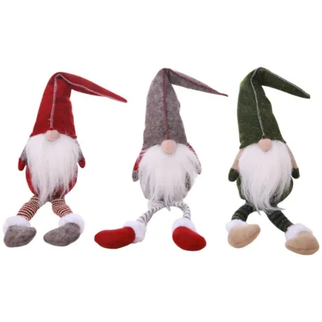 Kerstversiering lange benen zittend elf 50cmKerstmis