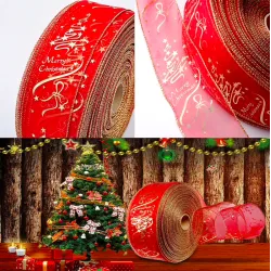 Kerstboom decoratie lint 200cmKerstmis