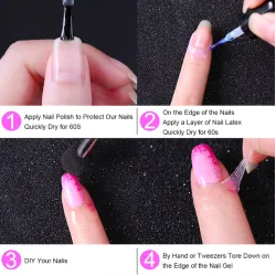 Protective nail latex peel off gel 6mlNail polish