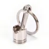 Silver engine pistol keychain keyringSleutelhangers