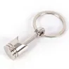 Silver engine pistol keychain keyringSleutelhangers