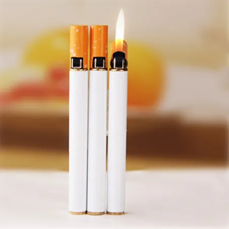 Cigarette shape refillable butane gas lighterAanstekers