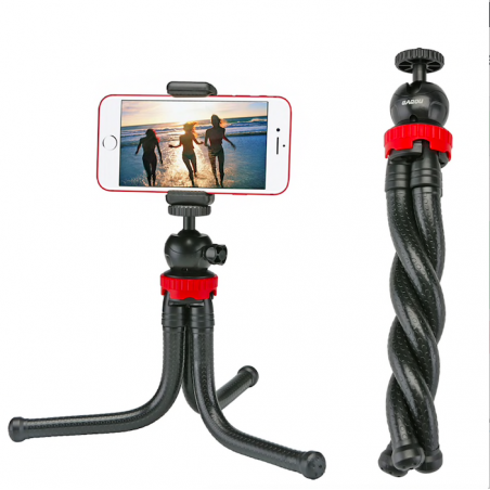 Portable flexible octopus mini tripod phone camera holder selfie stickTripods & stands