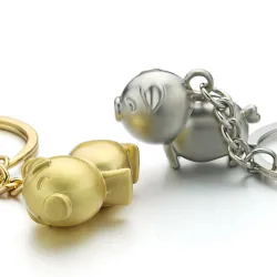 Piggy - varkentje metalen sleutelhangerSleutelhangers
