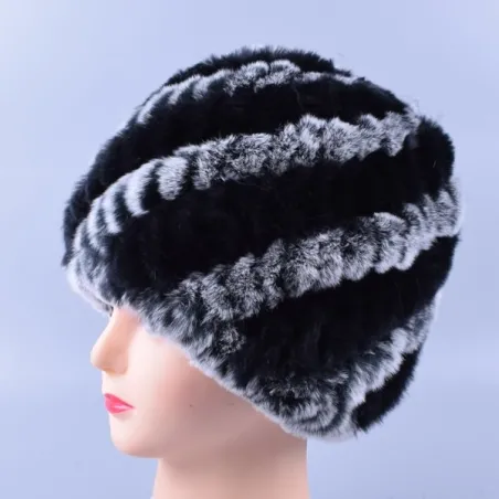 Rabbit fur warm winter hatPetten & Hoeden