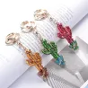 Crystal cactus keychain keyringSleutelhangers