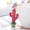 Crystal cactus keychain keyringSleutelhangers