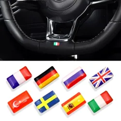 3D nationale vlag embleem auto sticker 8 stuksStickers